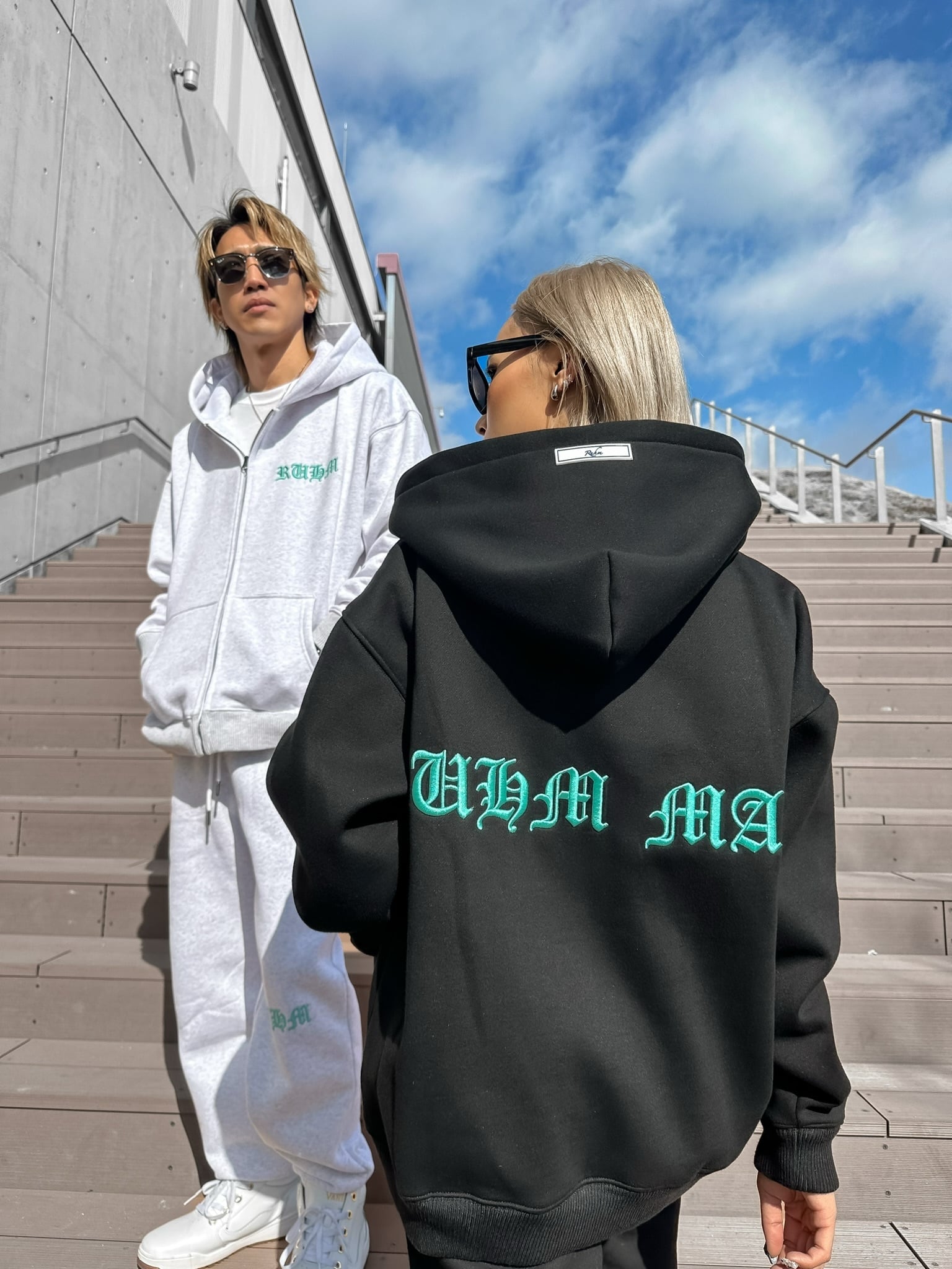 Ruhm3Dリフレクター刺繍バックロゴセットアップ | Ruhm