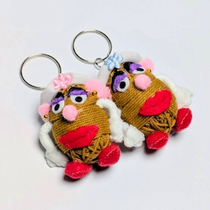 再入荷!【 ミセスポテトヘッド ( Mrs. Potato Head ) トイストーリー 】 Voodoo doll KeyHolder / ブードゥー人形 / 身代わり人形 /お守り人形 〚アメリカン雑貨 アメトイ〛