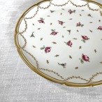 バラのプレート　スイス・ランゲンタール社　LANGENTHAL　金彩レリーフ 12TWdg36