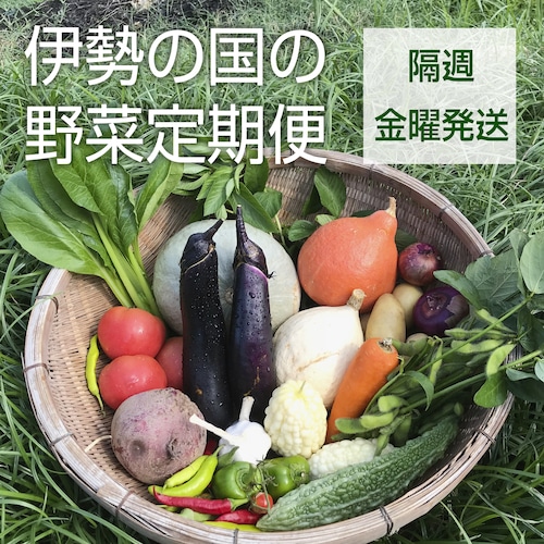 【定期便：隔週・金曜便】伊勢の国の野菜定期便セット(8～14品目)