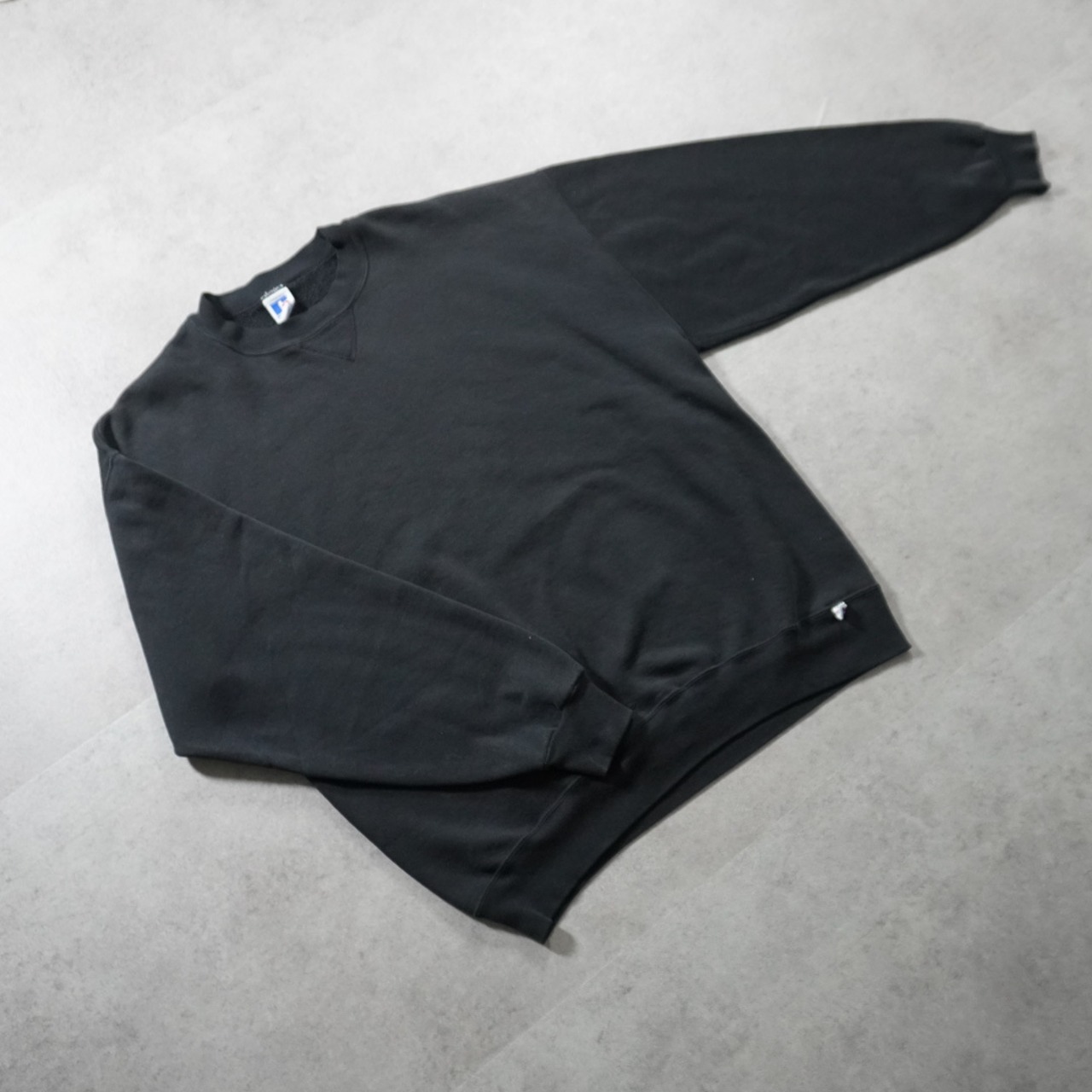 90s Russell Athletic sweatshirt solid black XXL 古着 - 9