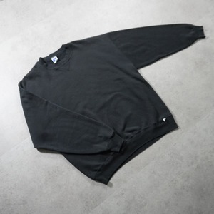 90s Russell Athletic sweatshirt solid black XXL 古着