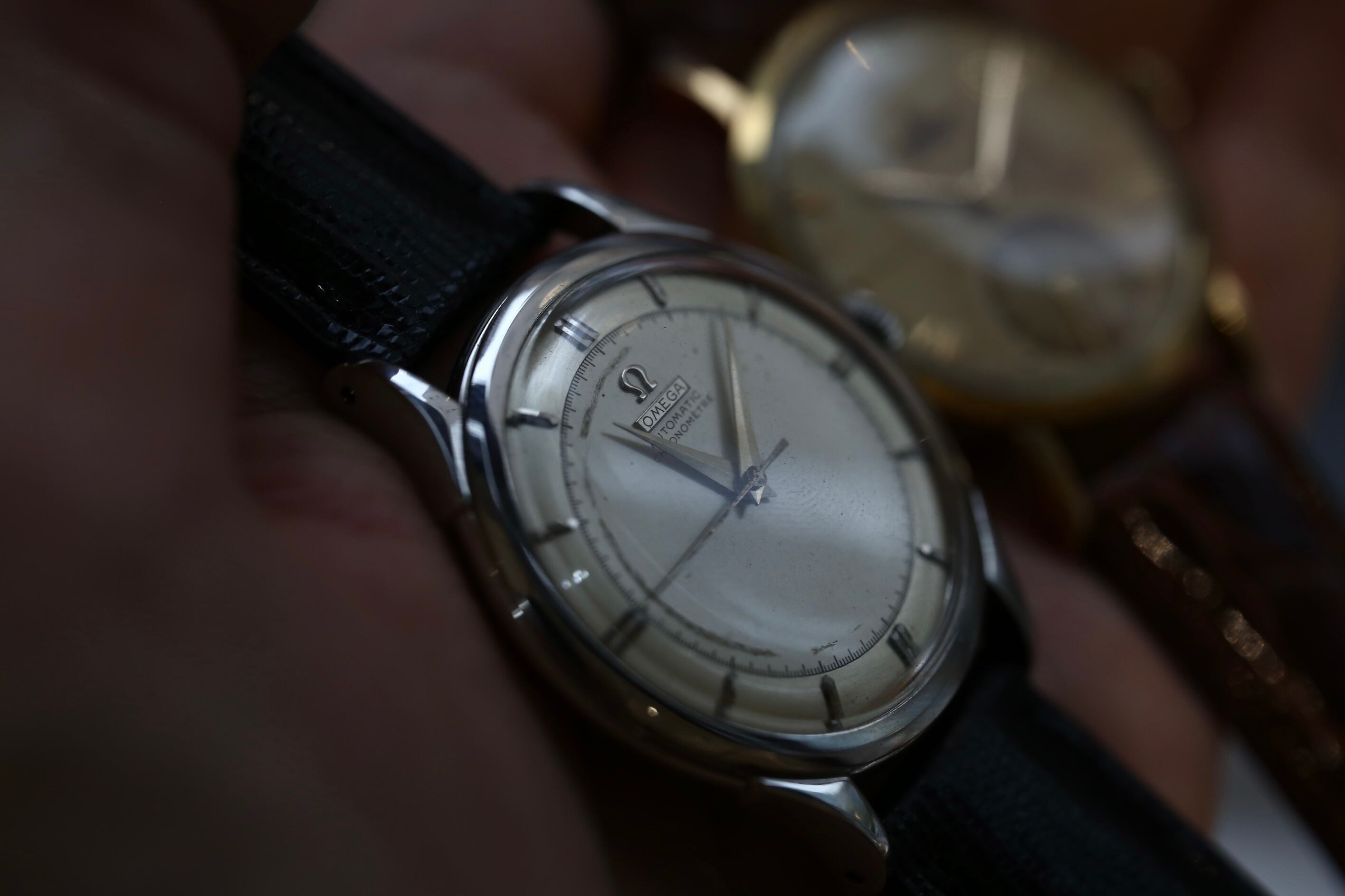 OMEGA】 1940's オメガ クロノメーター ”METAL PLATE” DIAL ハーフ