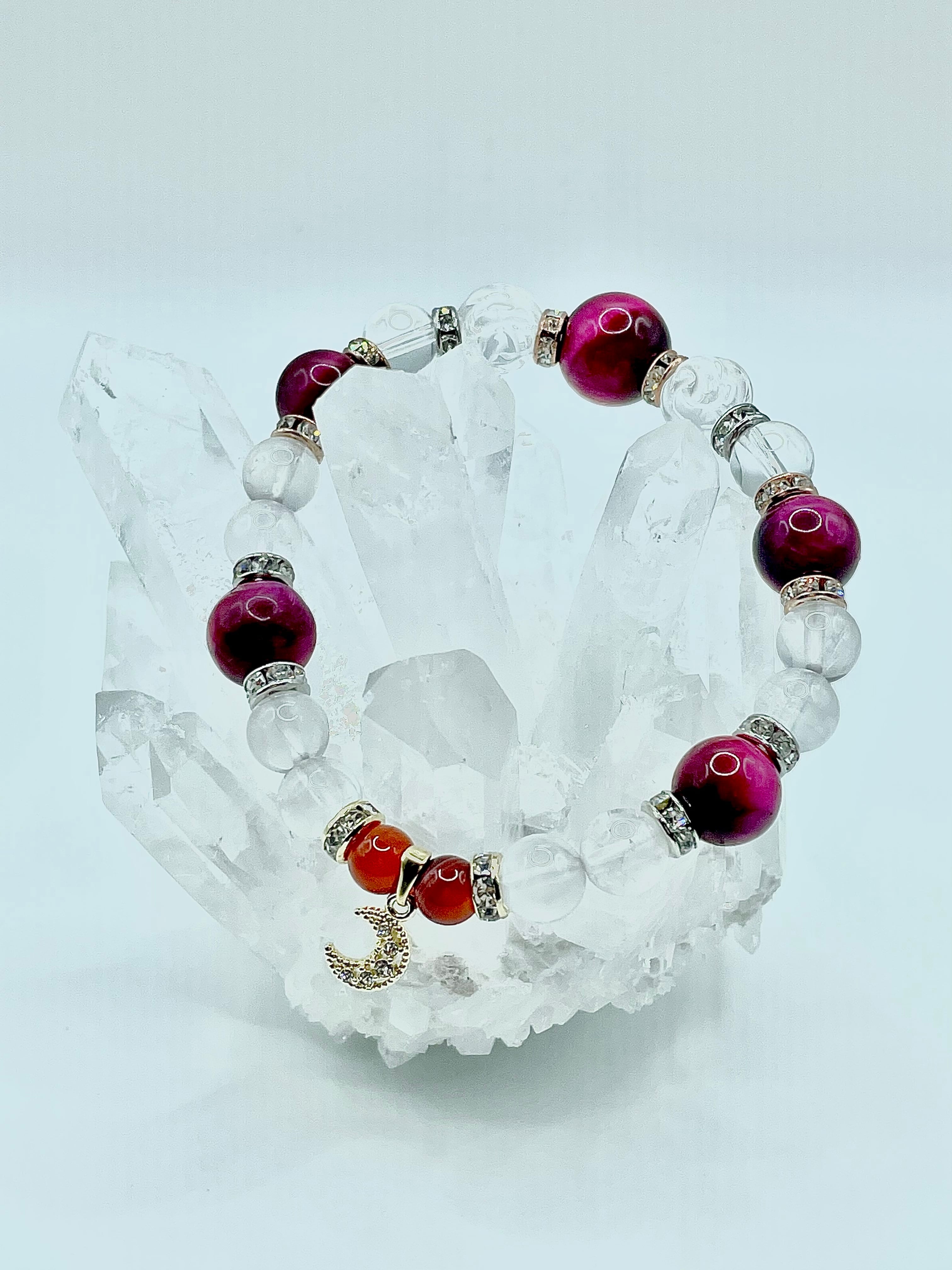 【波動入り】 恋愛運UP 天然石パワーストーンブレスレット ”Loveパワーブレス”