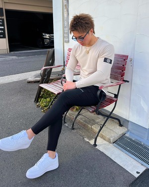 BELINDA STRETCH LAYERED SHIRT【BEL-M-012】