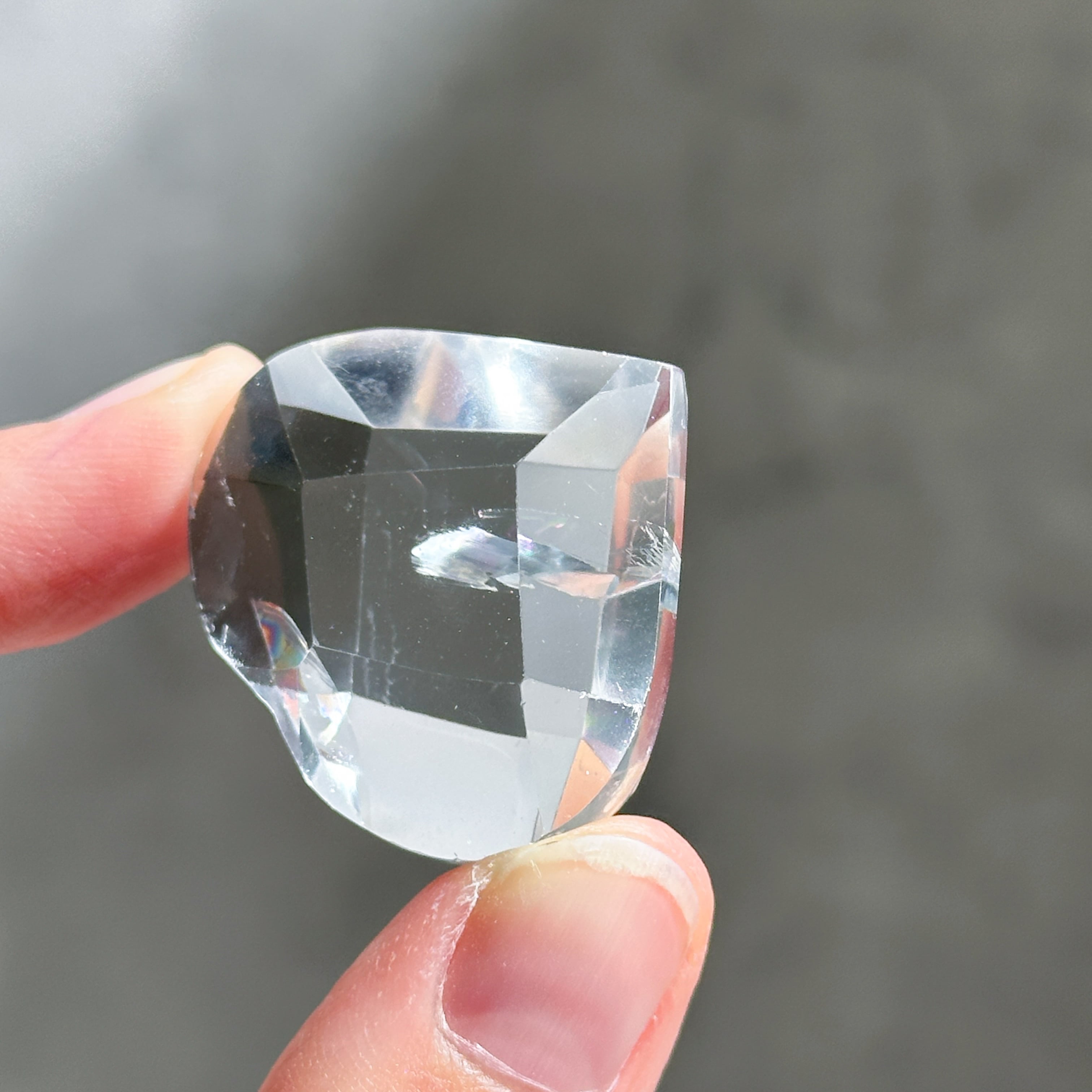 バイーア産レムリアンクォーツ ファセットハート01◇ Lemurian Quartz