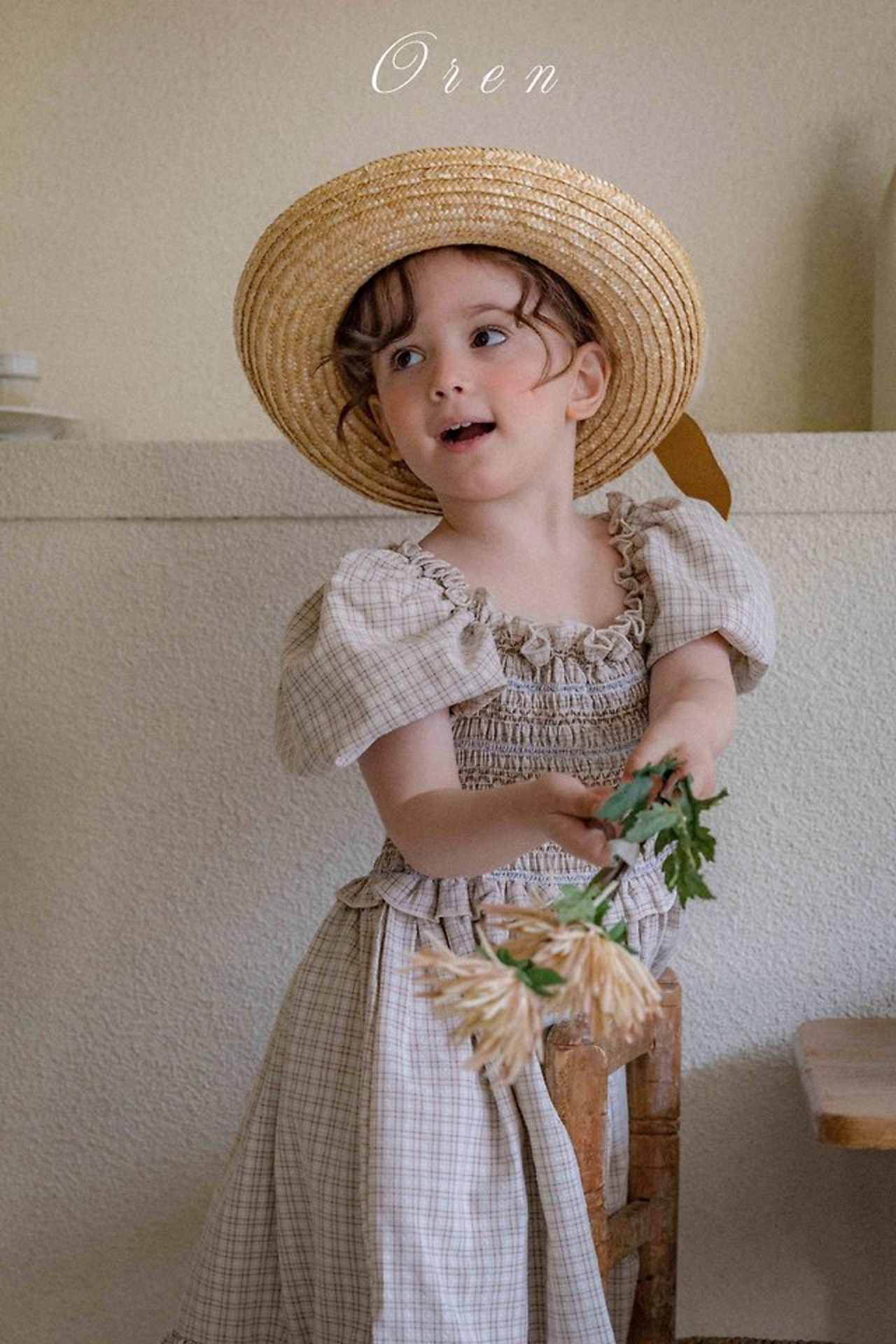 [Oren] Riole Round Branch Hat / [오렌] 리오레둥근지사모