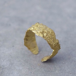 山桜の樹皮リング（S）brass