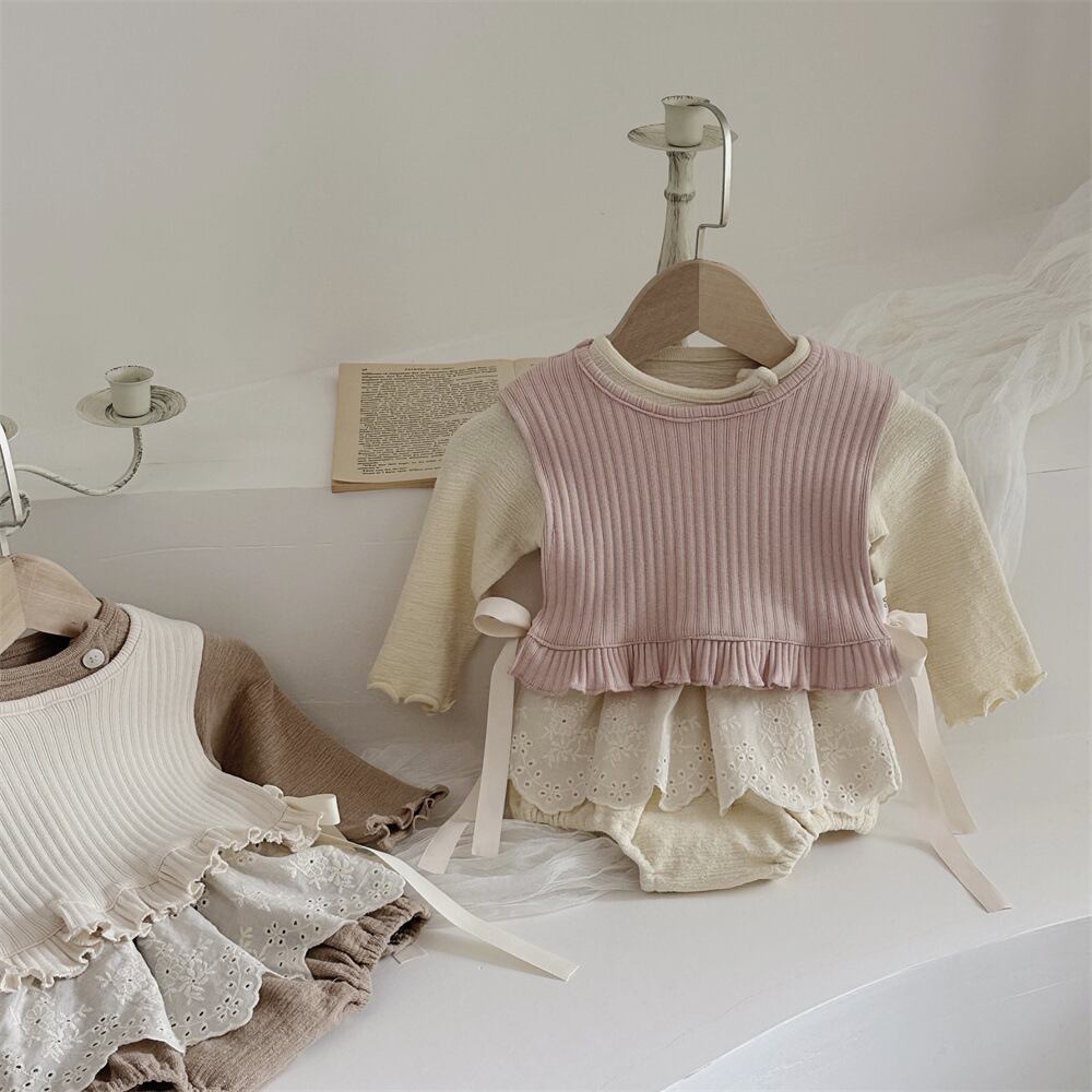 BABY チュチュロンパース ベスト付き | micoco