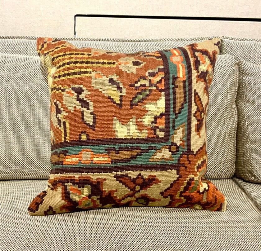 キリムクッションカバー 50cm×53cm No. 389 キリムクッションカバー 50cm×53cm No. 389 オールドキリム クッション