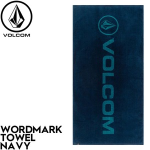 ビーチタオル VOLCOM ボルコム WORDMARK TOWEL VMXX04XMYW NAVY 日本代理店正規品