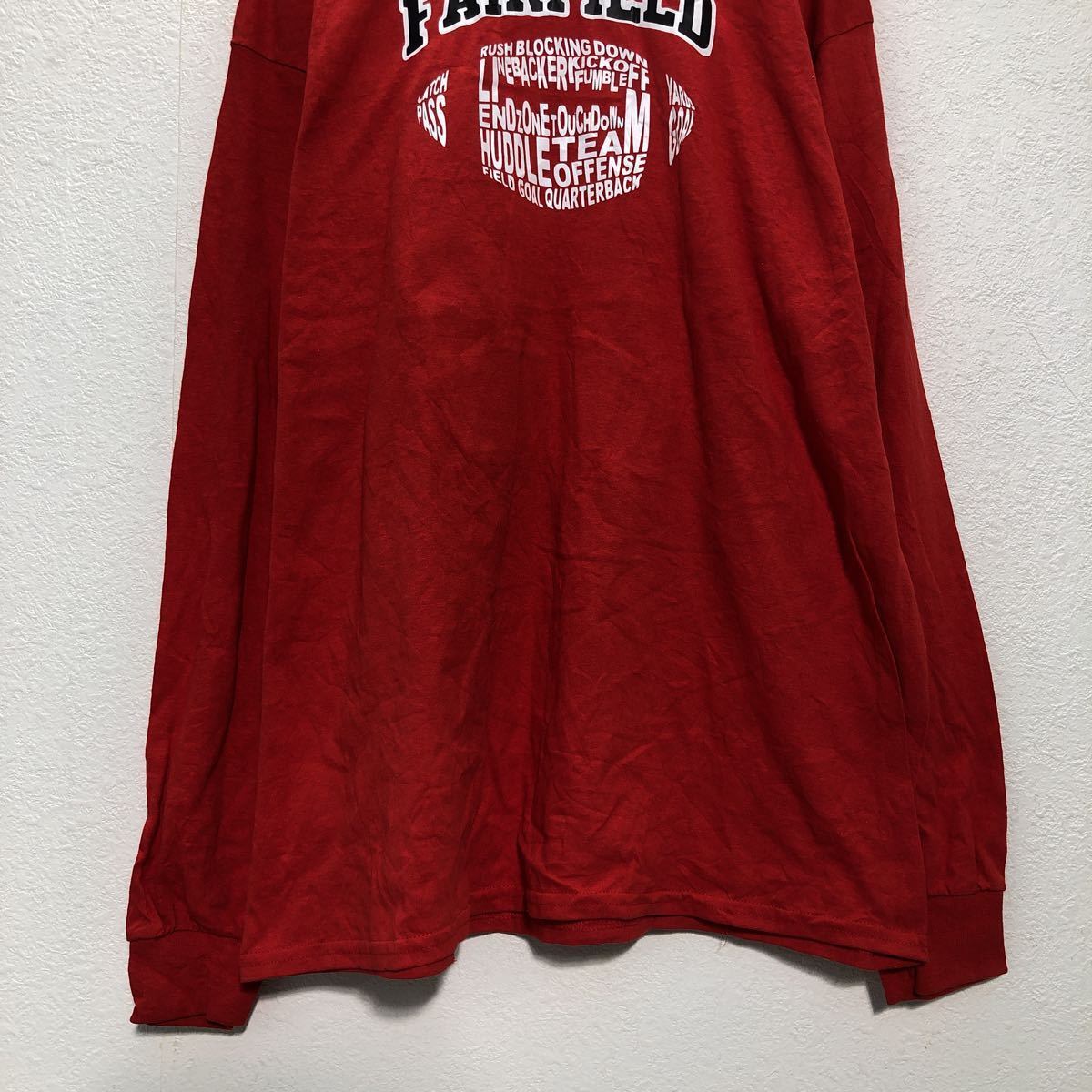 好評 ギルダン 長袖Tシャツ ロンT 3XL 赤 車 アメ車 ビッグプリント