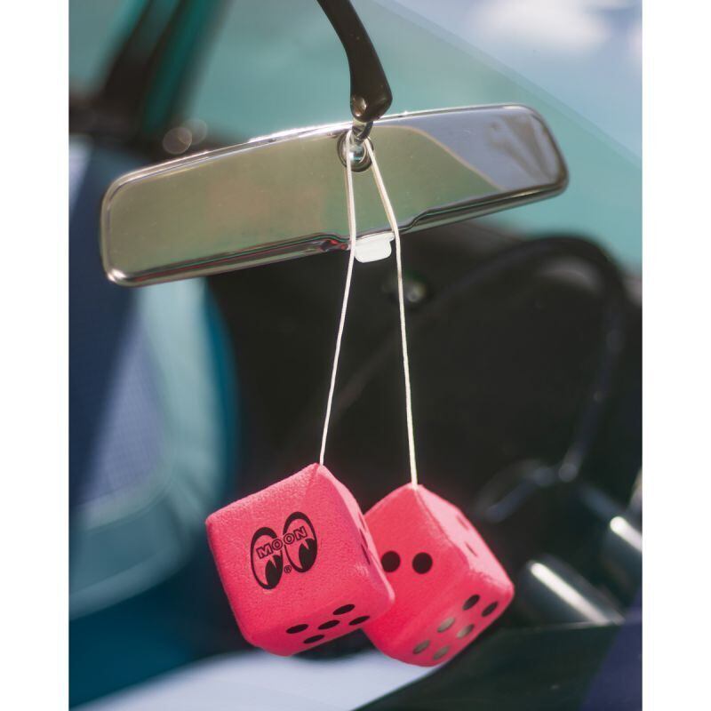 ビビットピンク ファジーダイス サイコロ 車内 ルームミラー 通販