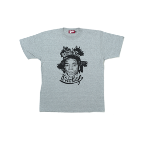 K’rooklyn T-Shirt × 上岡 拓也 BASQUIAT - Gray