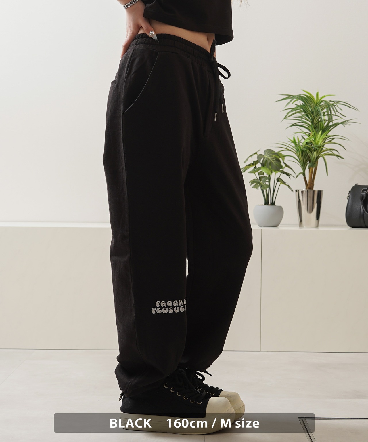 ◆ミニ裏毛 ハートサガラ刺繍 スウェットパンツ◆ng-c63225