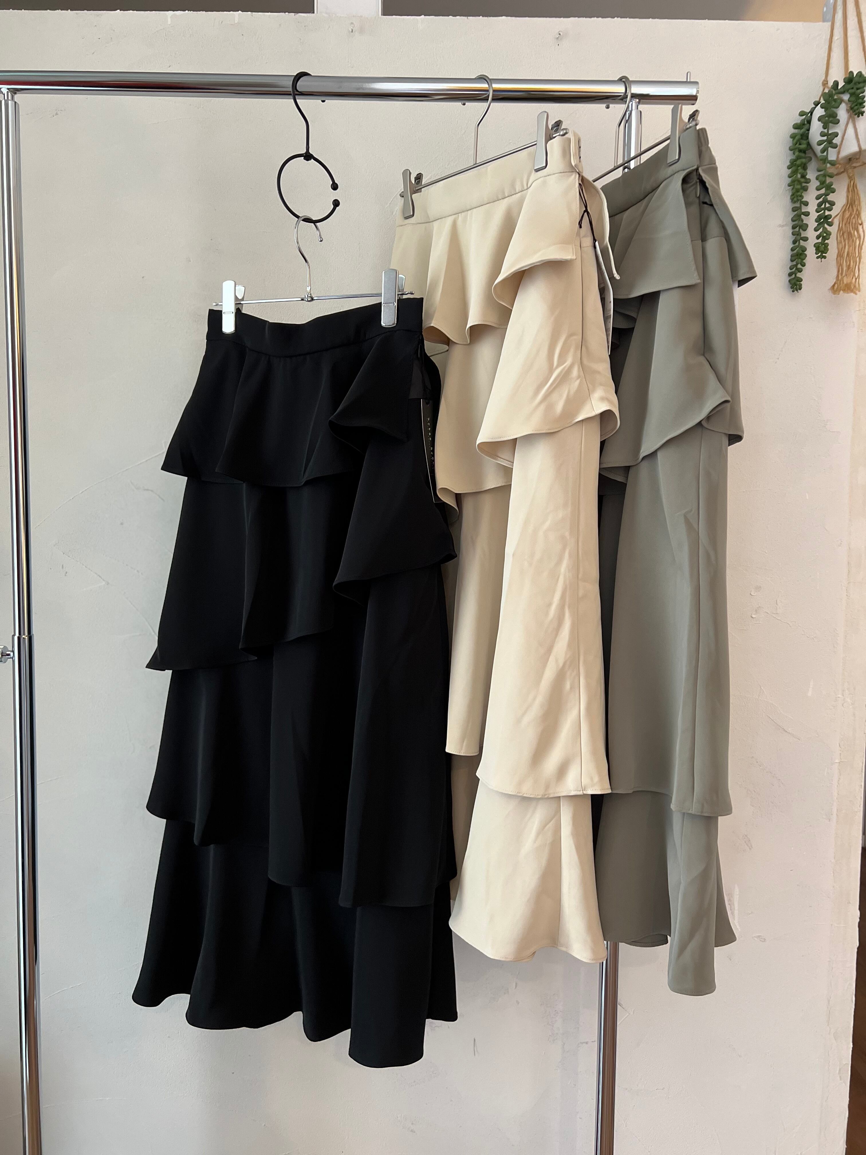 【SELECT】ティアードフリルスカート
