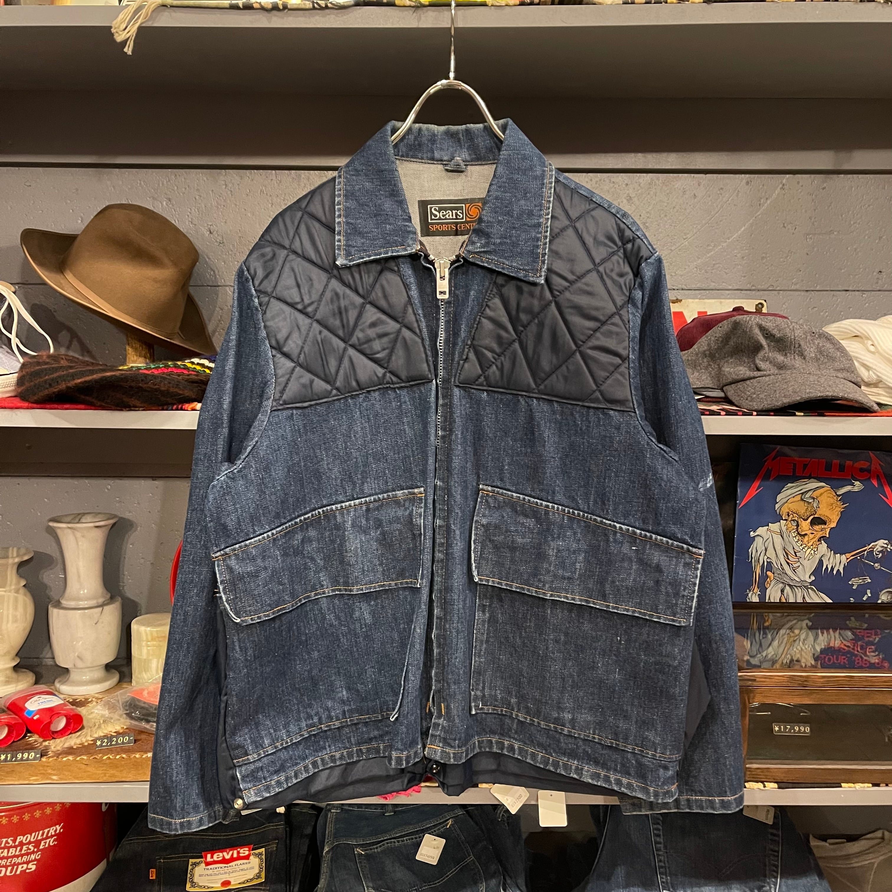 70s Sears SPORTS CENTER Denim Hunting Jackt | VOSTOK