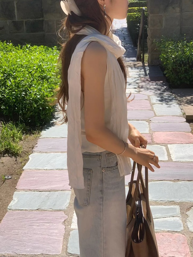 (OUNCE) pleats scarf