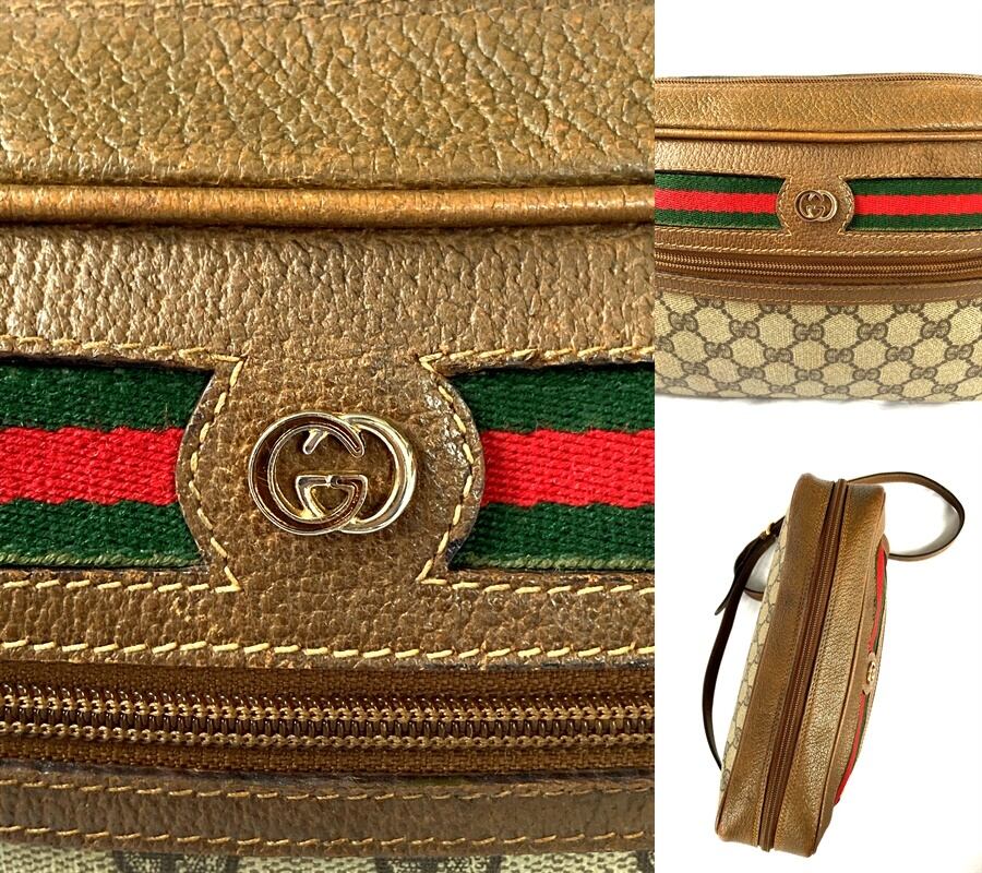 美品 GUCCI グッチ シェリー ダブルG インターロッキング プレート