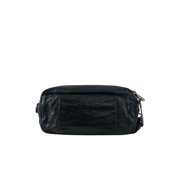 PRADA プラダ ショルダーバッグ ブラック バックルモチーフ レザー ミニバッグ vintage ヴィンテージ オールド cdnxfz