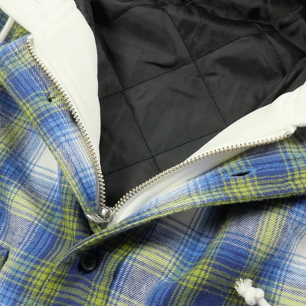 Size【L】 SUPREME シュプリーム 21AW Hooded Flannel Zip Up Shirt ...