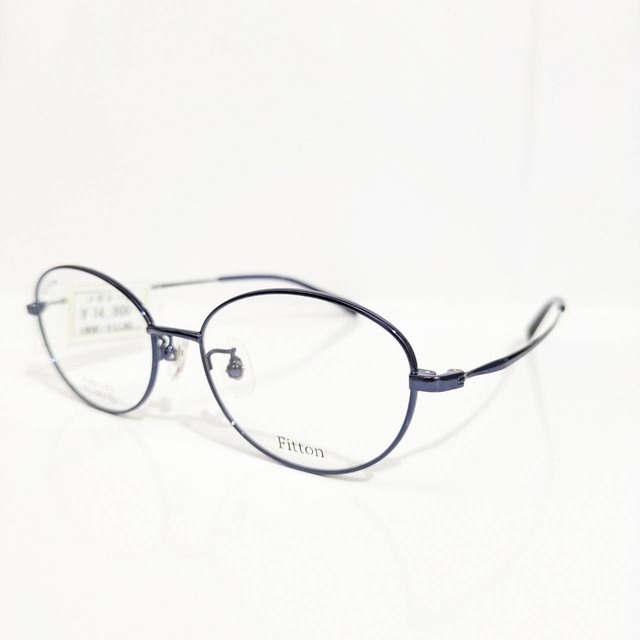 【Fitton】オーバルメタルフレーム　ネイビー