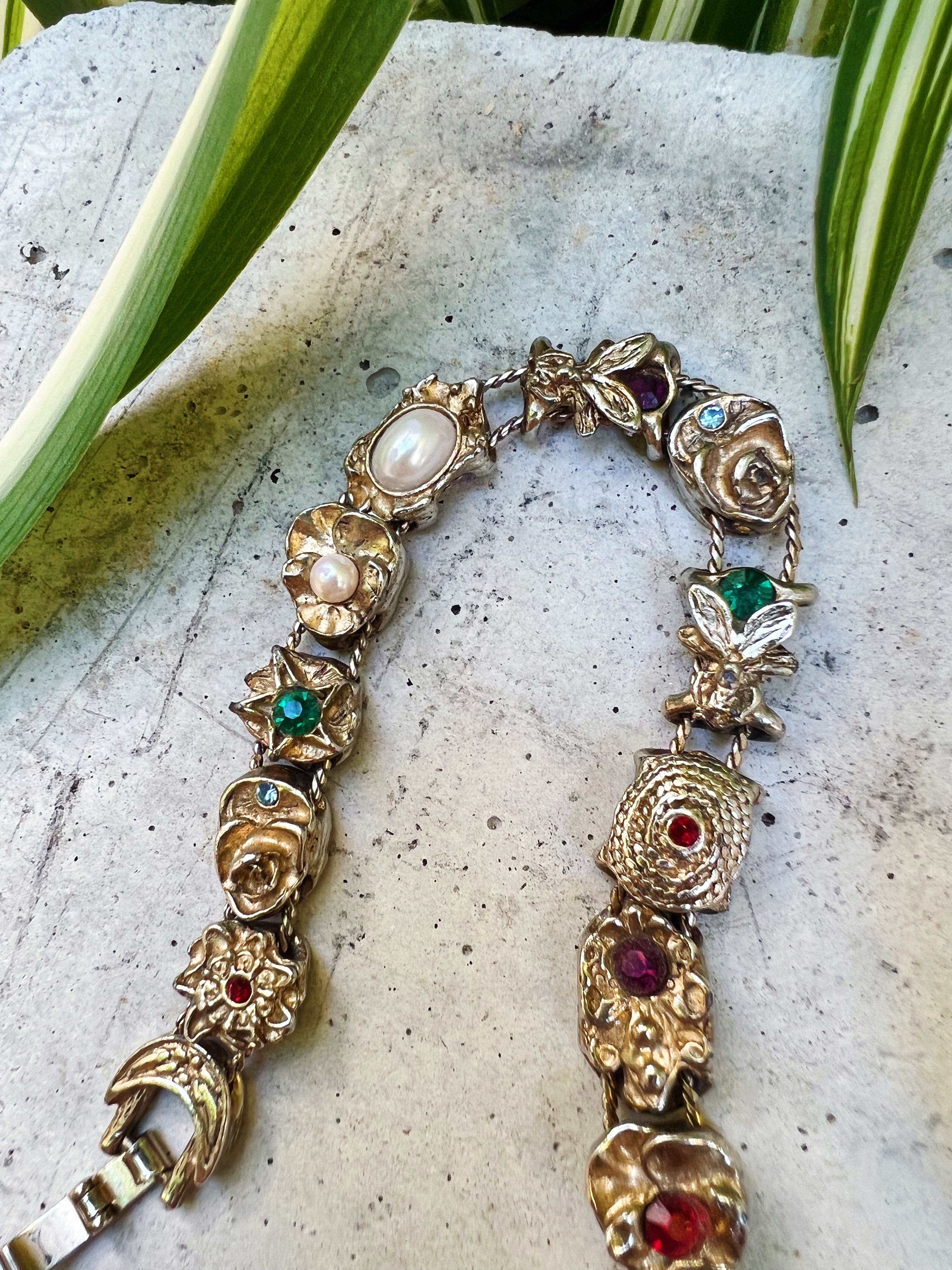 60s gold × stone bracelet ( ヴィンテージ ゴールド × ストーン 