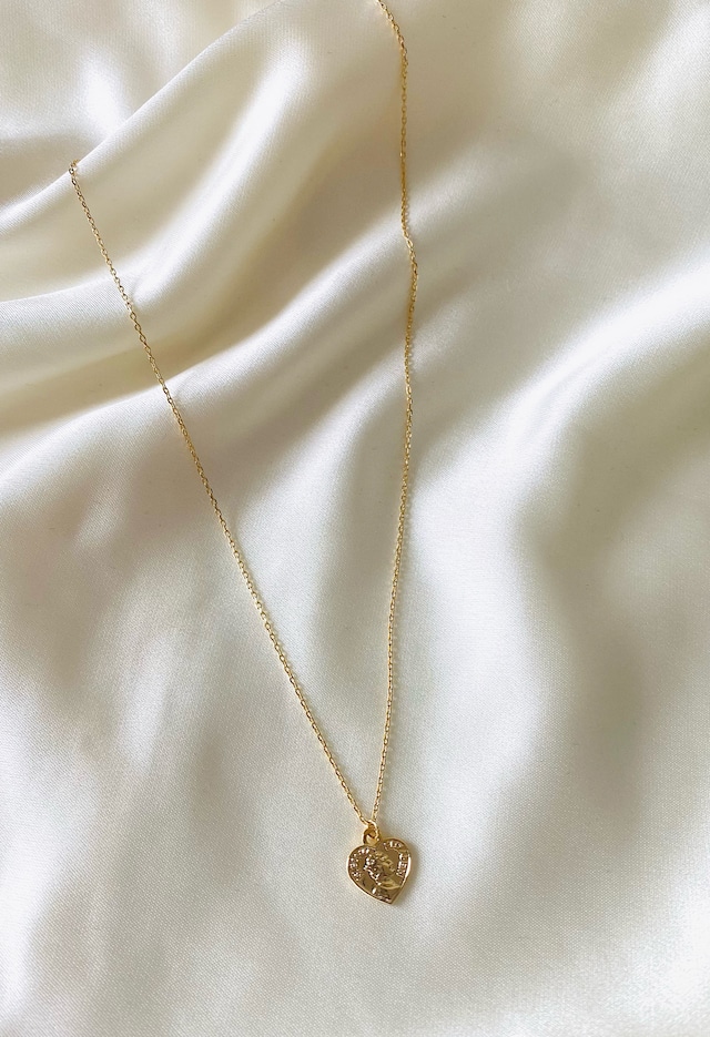heart coin necklace 残りわずか