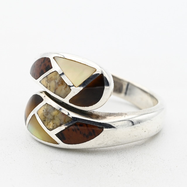 Multi Stone Inlay Wrap Ring By Whitney Kelly #18.5 / USA