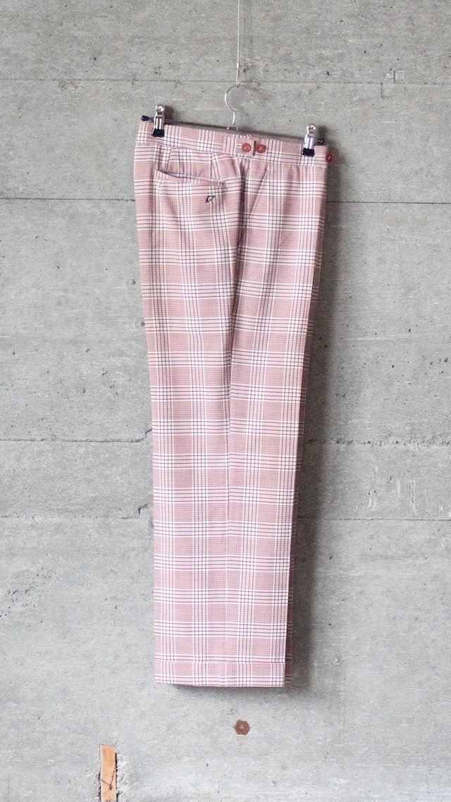 "Arnold Palmer" 1980s Glen check trousers