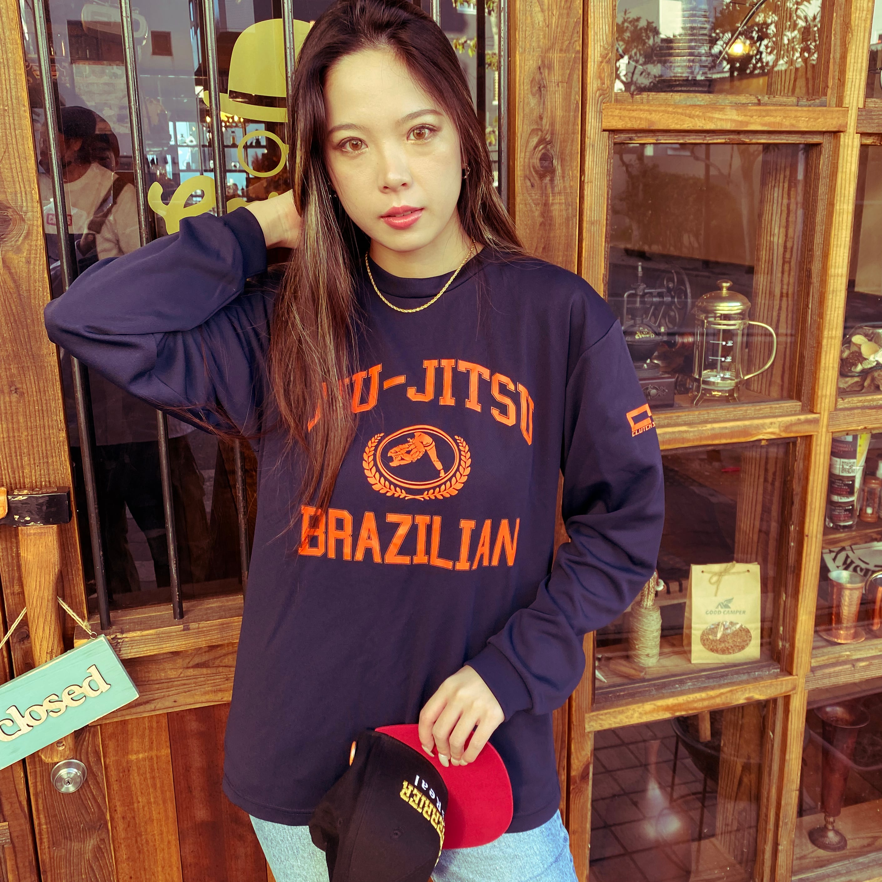 【新品】ZUCCa カレッジロゴ ロンT 長袖Tシャツ ZUCCa（ズッカ）の「LOGOロンT/長袖Tシャツ（Tシャツ/カットソー