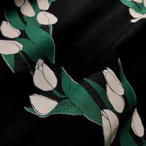 Original Textile ‘Tulip﻿’ Black & White