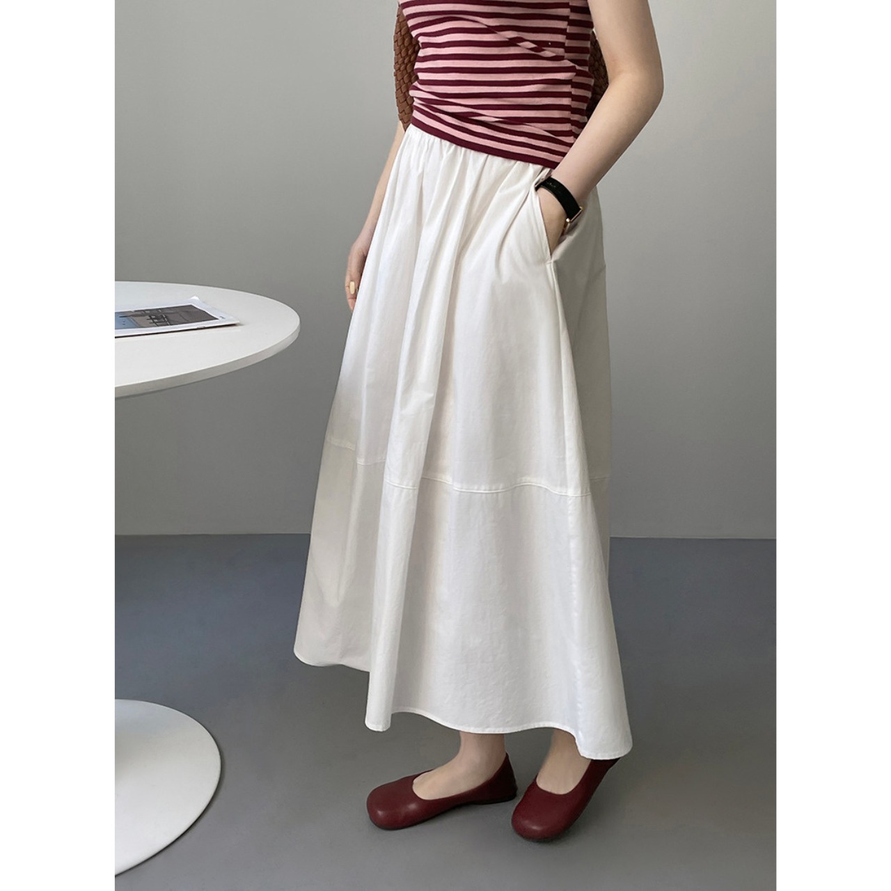 フレア ロングスカート 10047