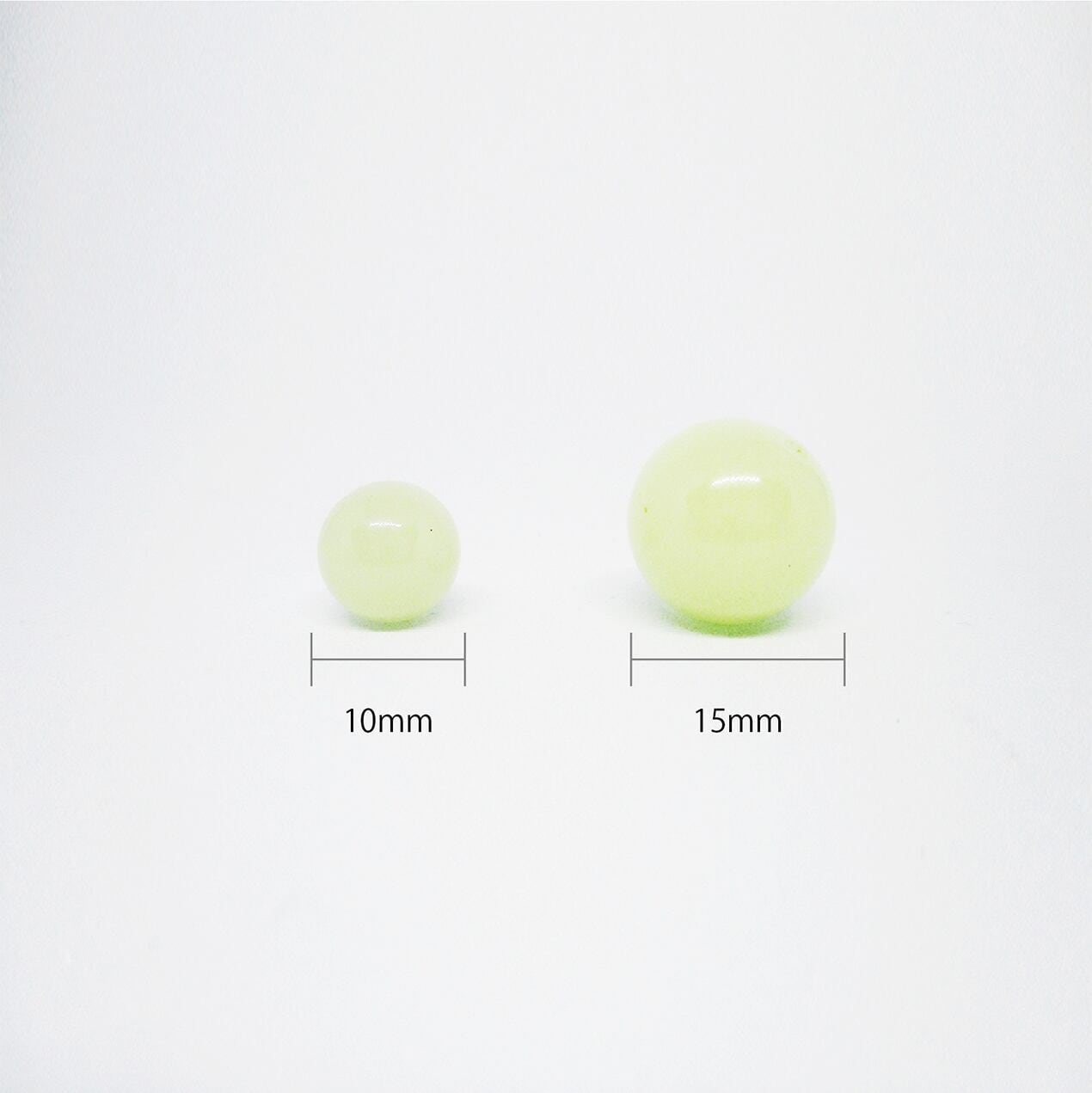 蓄光ビーズ 15mm - 夜光る蛍光アクセサリーパーツ 10個単位 | Metal 蓄光ビーズ 15mm - 夜光る蛍光アクセサリーパーツ 10個単位 | Metal
