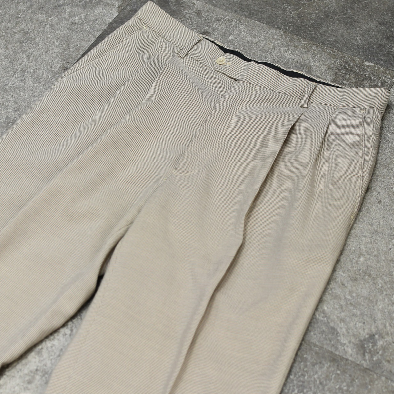 PROFILO rayon blend houndstooth 2 tuck slacks