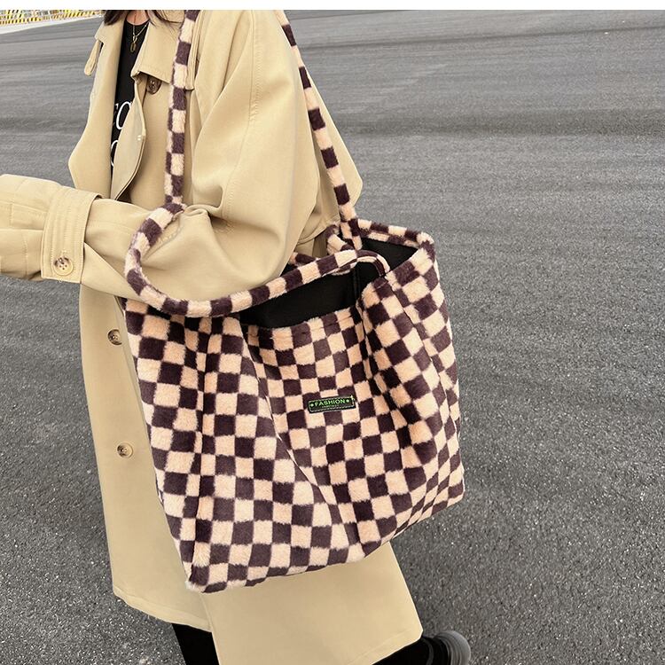 オータムウィンターショルダーバッグ 秋物 冬物 トートバッグ ハンドバッグ 手作りハンドバック20760664527