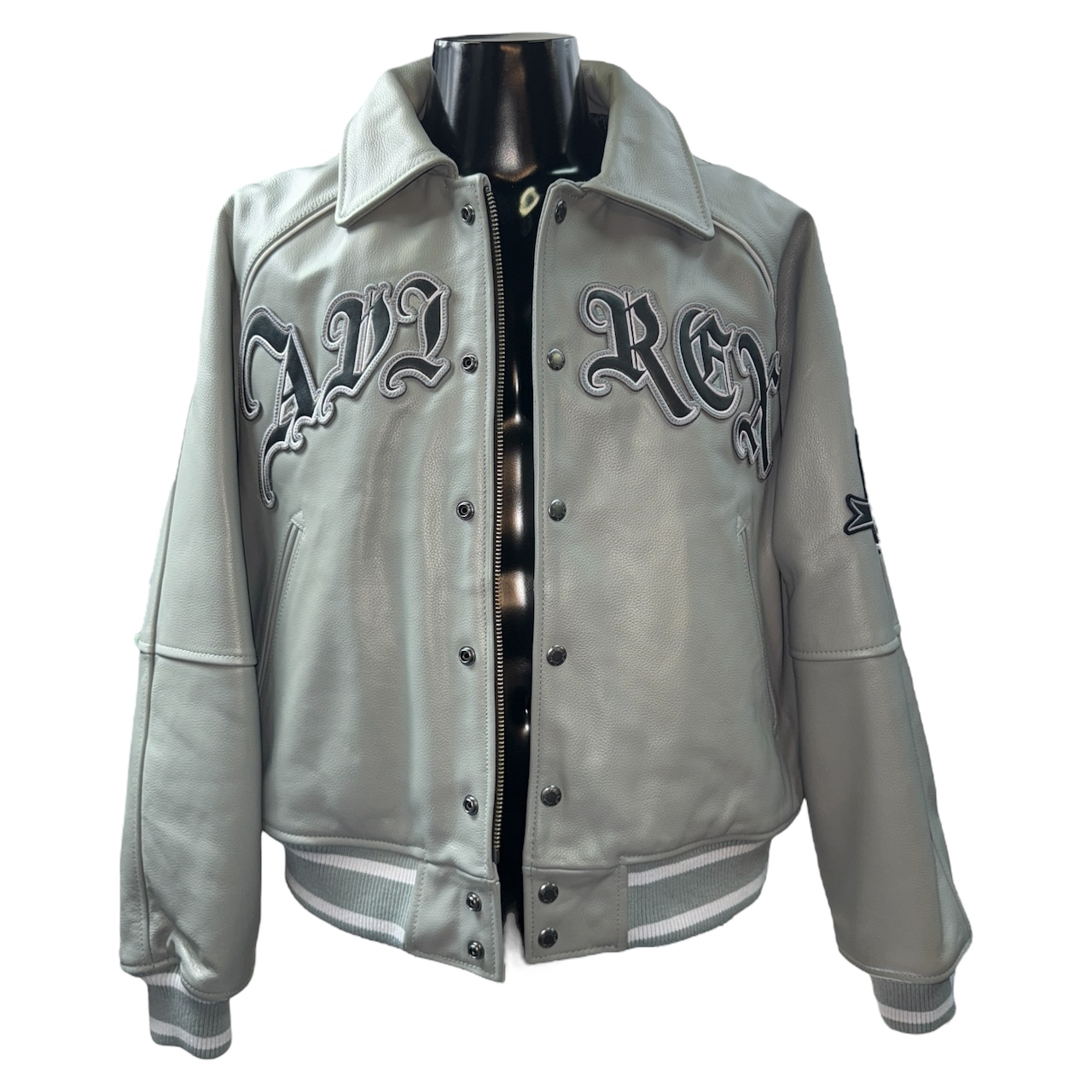 【PALACE】パレス AVIREX LEATHER JACKET GREY