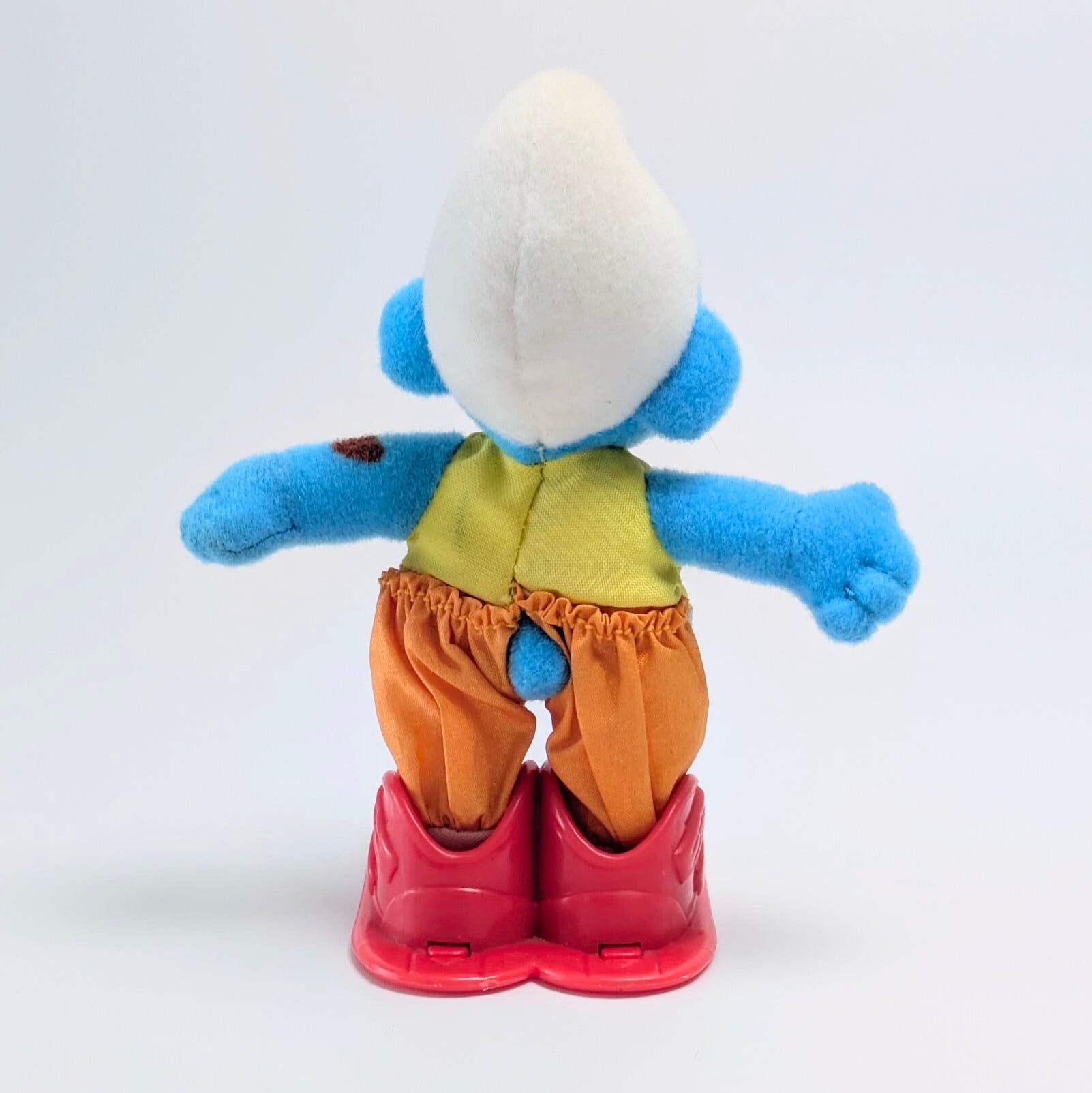 ☆ VINTAGE 2000 ☆【 Smurf ( スマーフ )】2000年マクドナルドミールトイ カレンダーシリーズ『 1月 スキージャンプ / ヘフティスマーフ 』 / McDonald's  マクドナルド ハッピーミール ミニプラッシュ 〚アメリカン雑貨 アメトイ〛