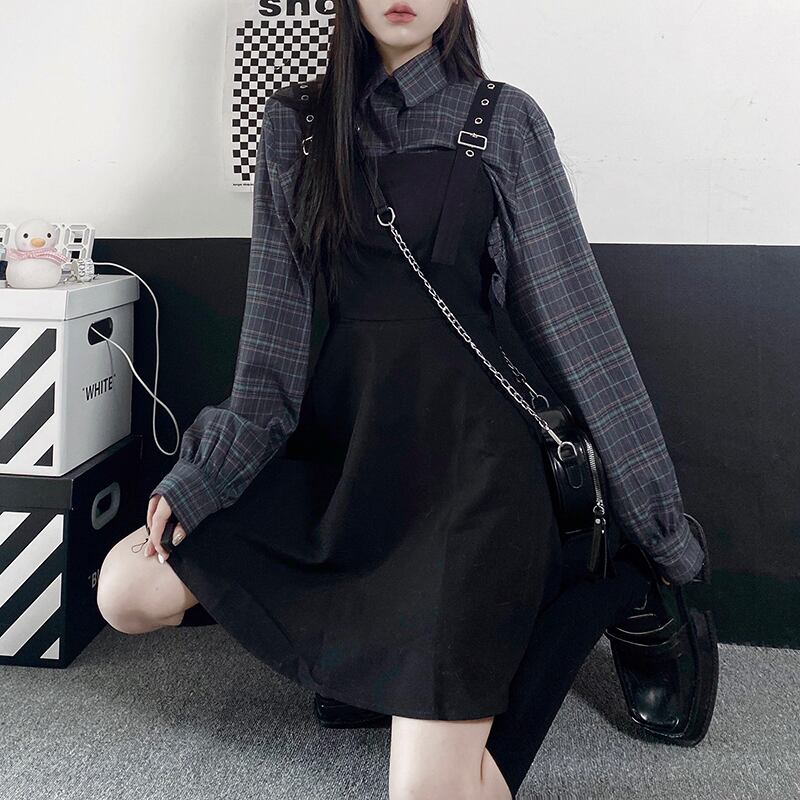 スカート スプリングサマーウェストブラックドレス スリム 春物 夏物 ケッペル11049543565