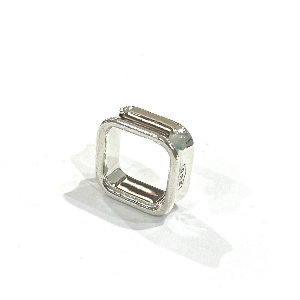 TIFFANY&CO.】2013 希少1837スクエアリング／10-12号／シルバー925