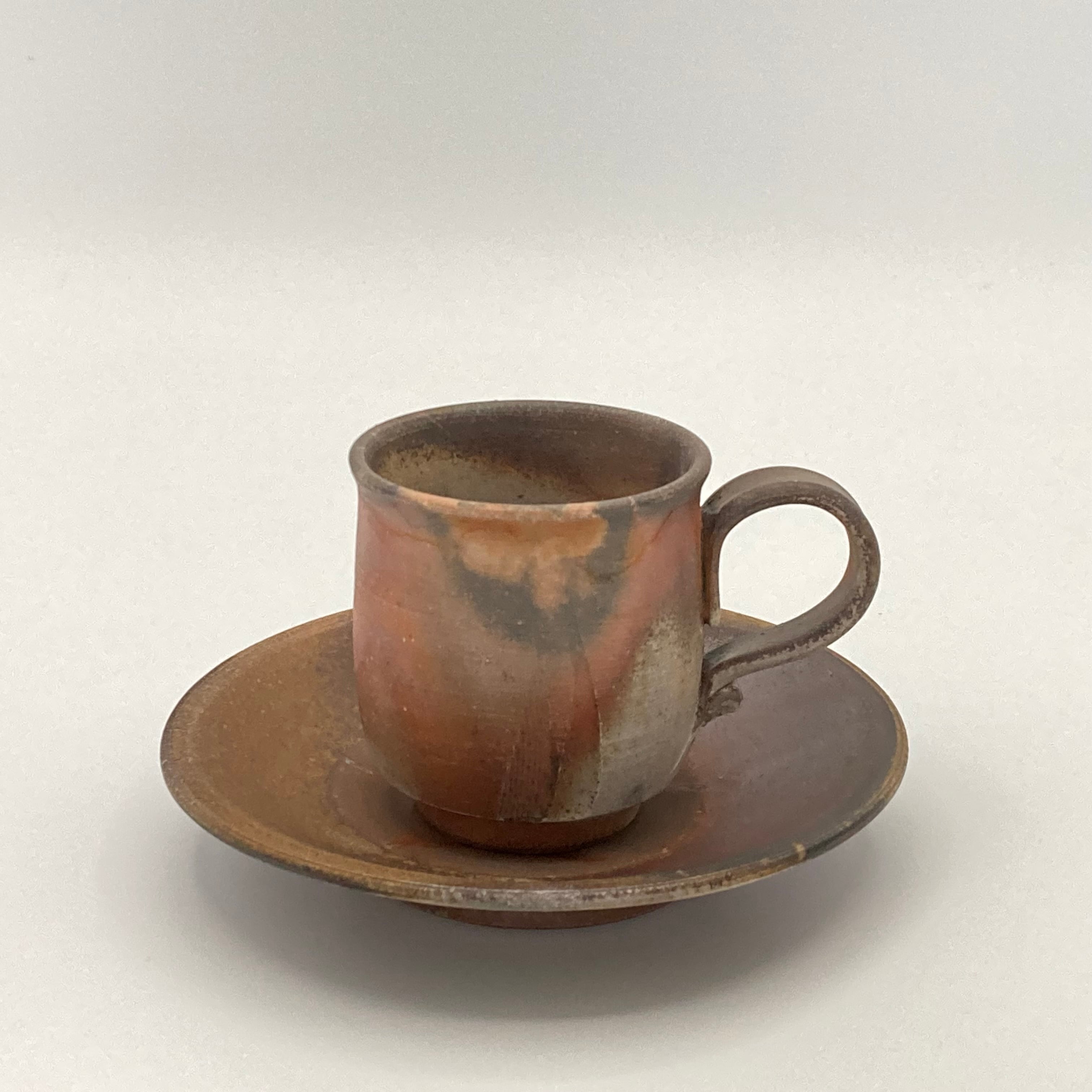 コーヒーマグカップ&ソーサー | 備前焼 松井浩之