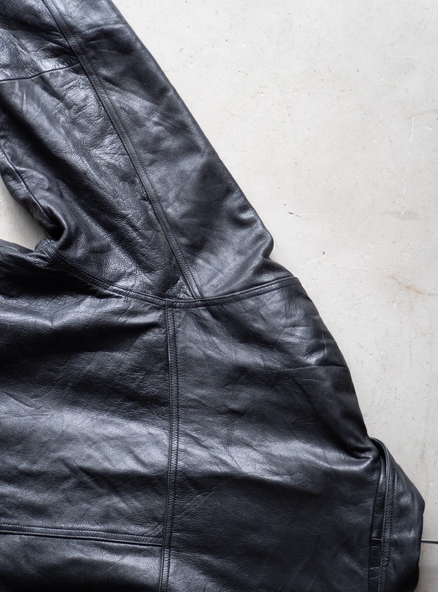 "DANIER" 1990s Leather car coat