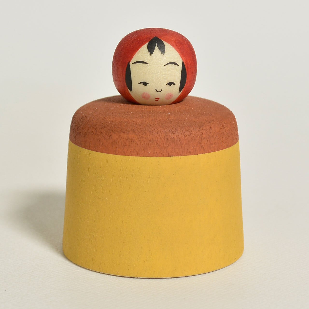 プリンちゃんえじここけし 約1.5寸 約4.5cm 鈴木明 工人（作並系