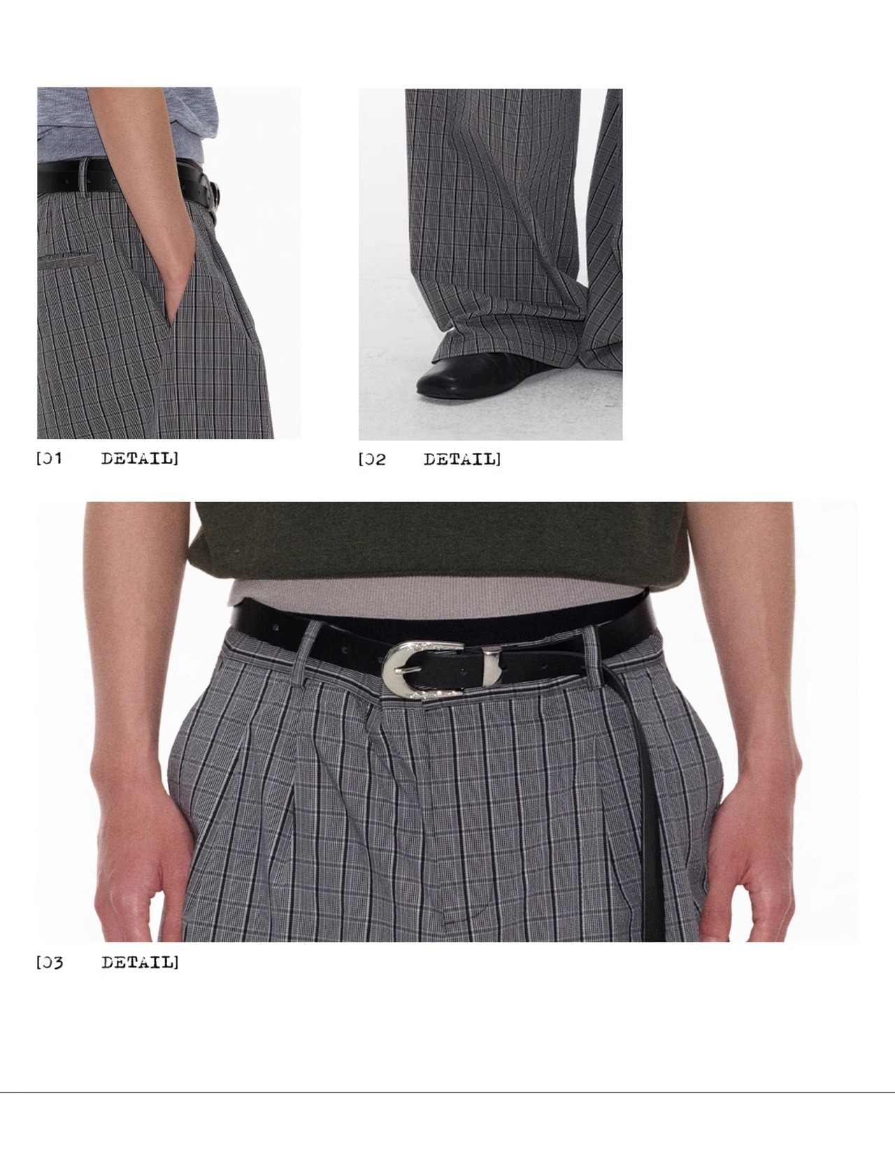 JCAESAR STUDIO Plaid Wide Pants