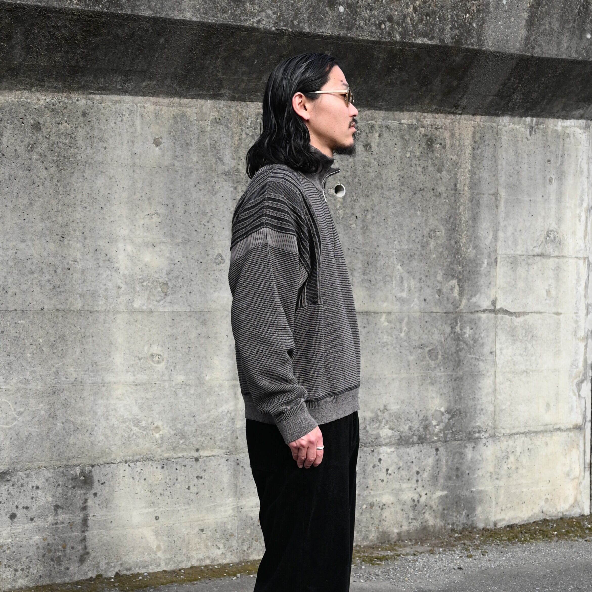YASHIKI / Fuyushigure Half Zip Knit | GANKO