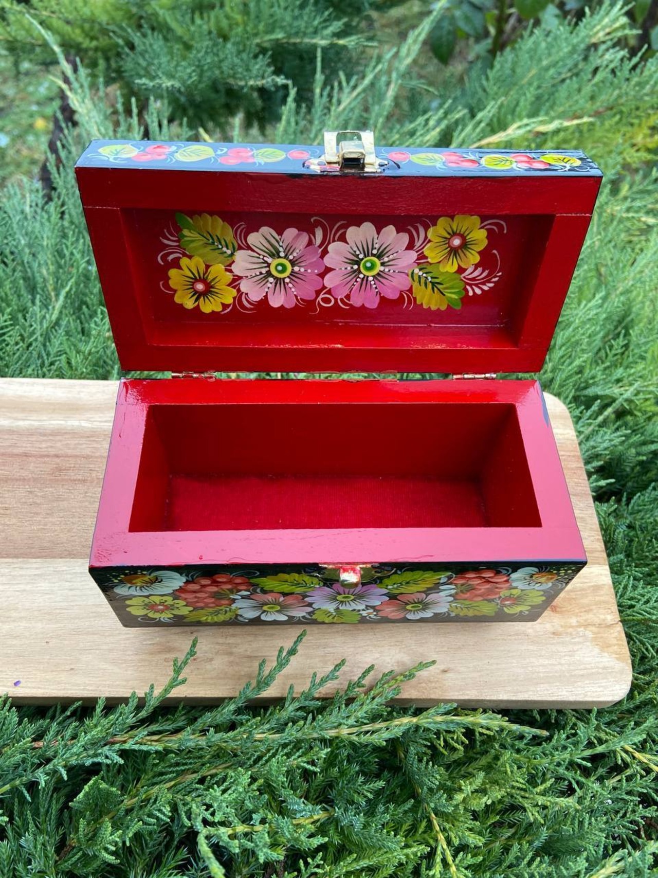 ペトリキフカ・ジュエリーボックス16 cm（Khomenko） - 3