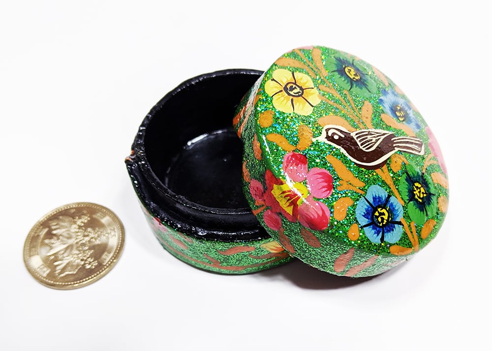 小物入れ小箱 小鳥 ペーパーマッシュBOX s | caeru