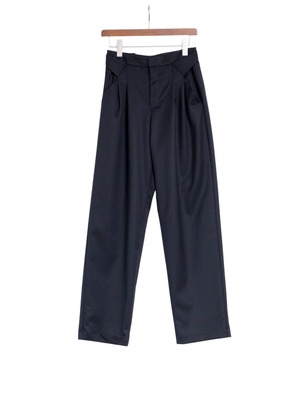 PANO-PT-036 ∫ DOUBLE BELT PANTS_BLACK