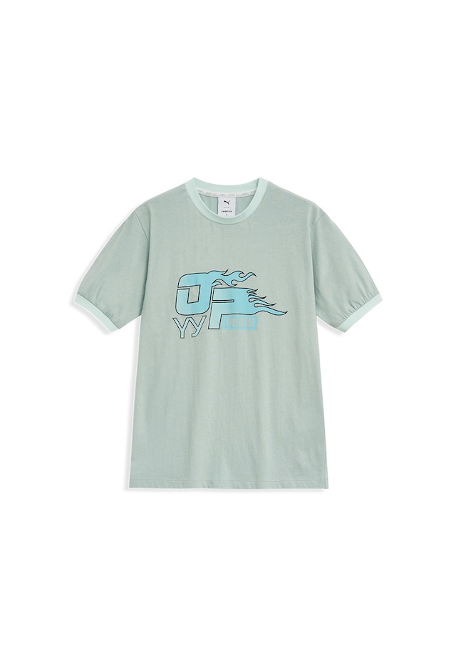 [OPEN YY] PUMA x OPEN YY BABY TEE, GREEN 正規品 韓国ブランド 韓国通販 韓国代行 韓国ファッション オープン ワイワイ 日本 店舗