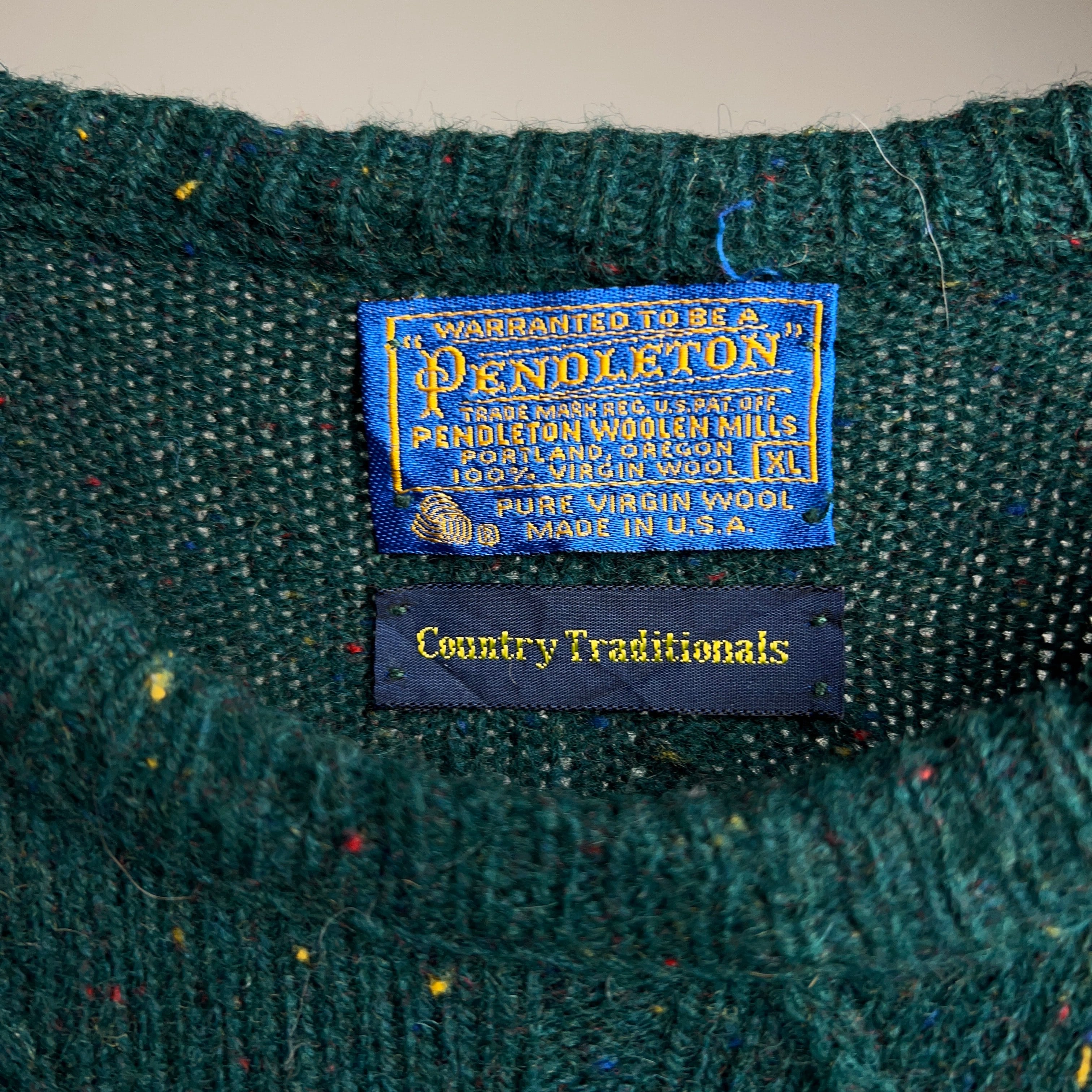 70's~80's PENDLETON Wool Knit Sweater USA製 SIZE XL 70年代 80年代